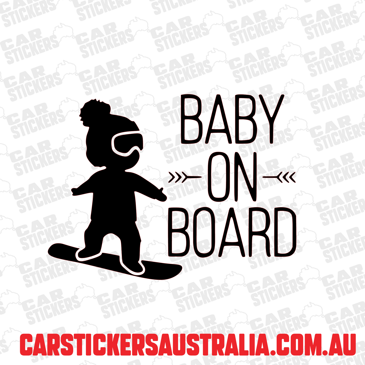 Baby Snowboarder On Board